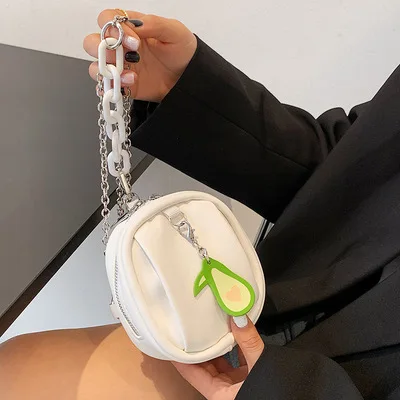 

2021 new fashion women handbag with pear solid color PU leather mini bag sling crossbody shoulder bag for women, Yellow ,pink,black ,white ,green