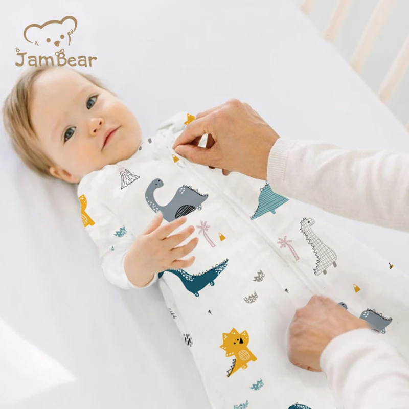 

Jambear kids sleeping Customized OEM Sleeping Bag organic cotton infants sleeping bag bamboo fabric newborn sleeper