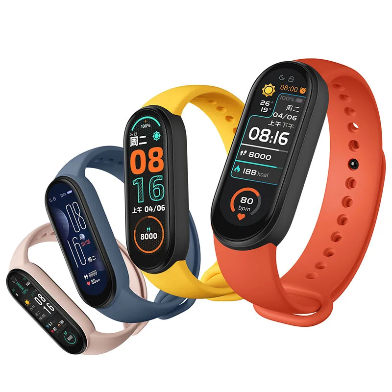 

2021 Moq 1 Wearable Device Ip67 Waterproof Reloj Inteligente Heart Rate Monitor M6 Smart Bracelet Band Wristband Smart Watch