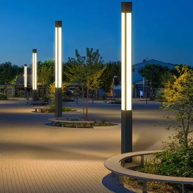 Top Led Morden Outdoor Lighting Post Aluminum Ip65 Garden Lamp Post