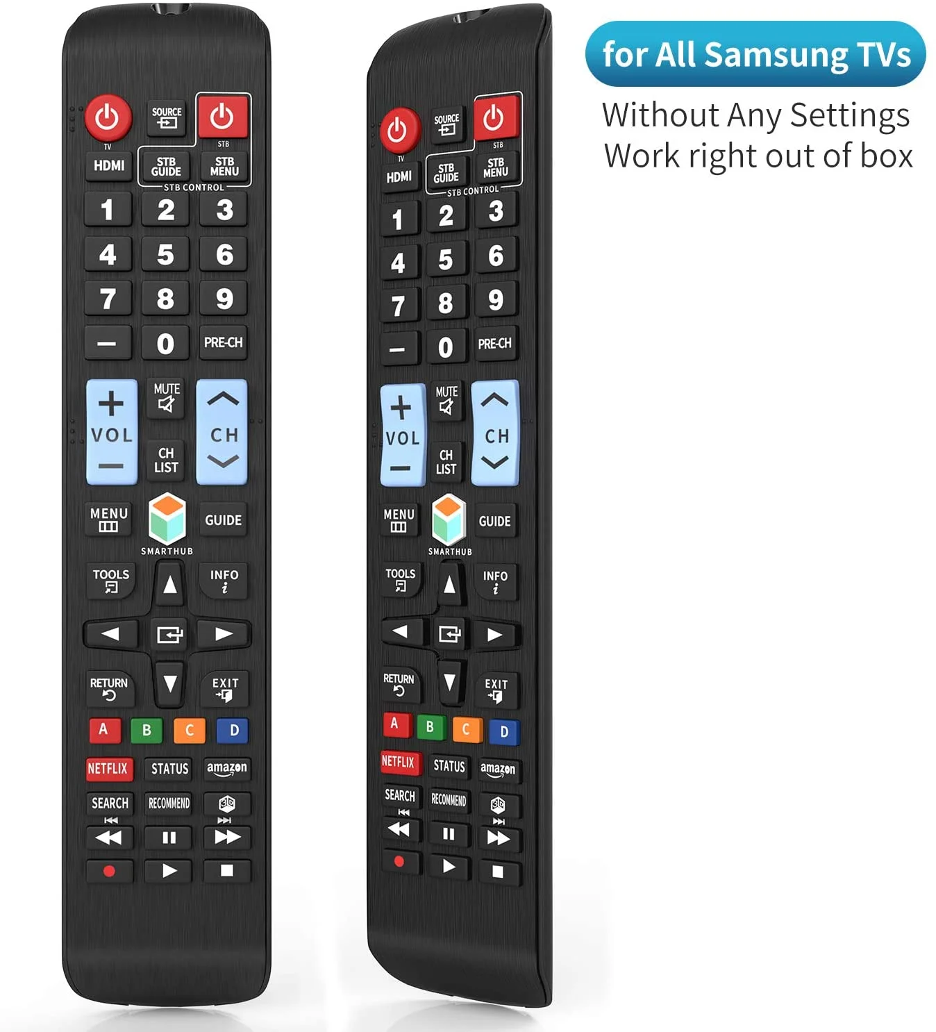 Universal Remote Control for Samsung Smart TV Sensitive Remote Samsung LCD LED QLED SUHD UHD HDTV 4K 3D S