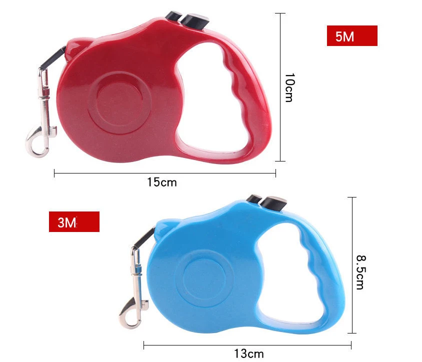 

Manufacturer wholesale 3m 5m plastic nylon multi-colors pet dog automatic retractable leash, Red,yellow,green,pink,black,blue