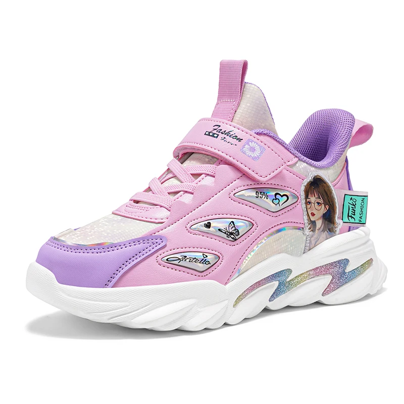 

Latest Design New Arrival Shoes Kids Sneakers Little Girls Kids Latest Style Sport Shoes Girl Shoes, As picture