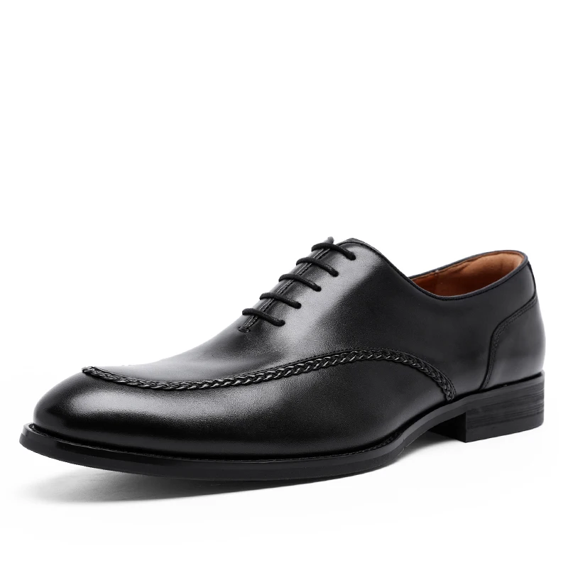 

Kutesmart Oxford Mens Formal Italian Wedding Genuine Leather Shoes, Black, brown, coffee