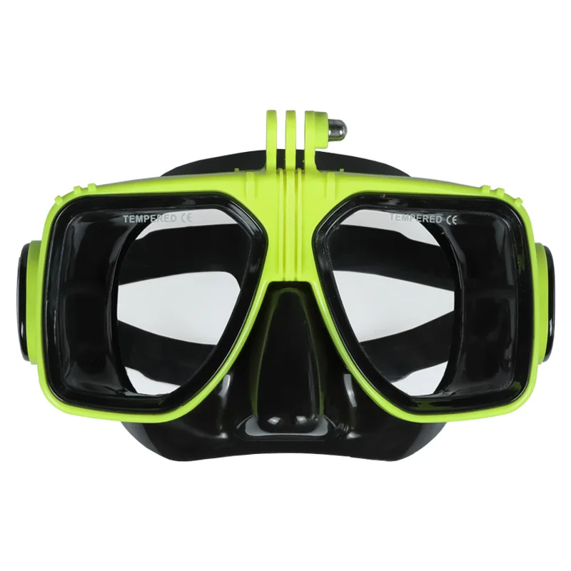 

Best price prescription lens mask swimming diving mask camera developed scuba mask with go pro mount, Customized color supported