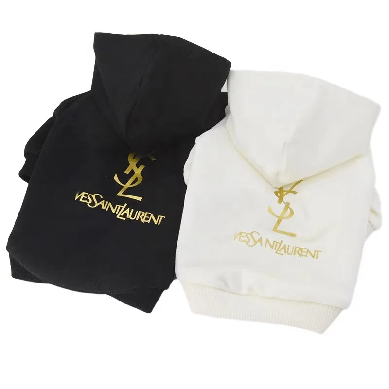

Fashion brand designer autumn and winter pet clothes with letter print sweatshirt small and medium-sized dog Chihuahua