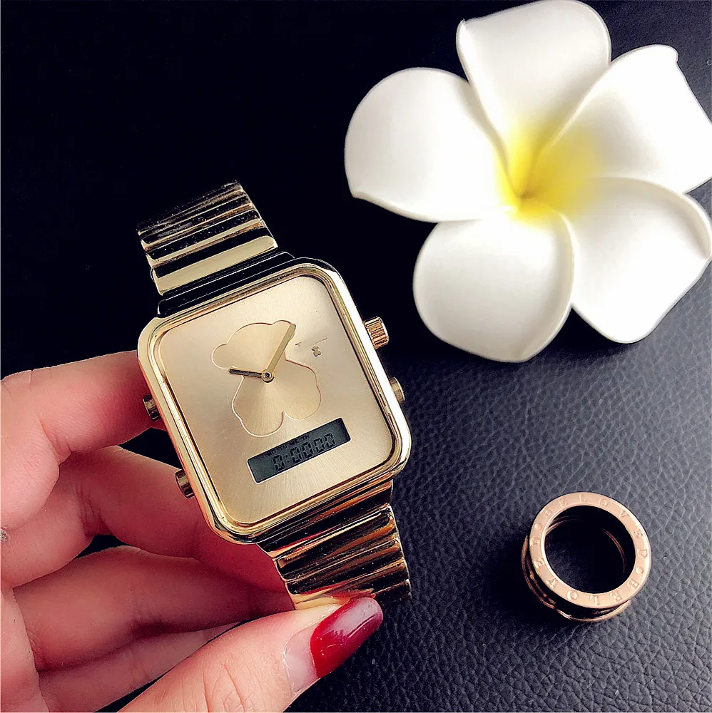 

Good price of expensive watches for men women feather dial watch vogue quartz lady digital wristwatch connector compatible