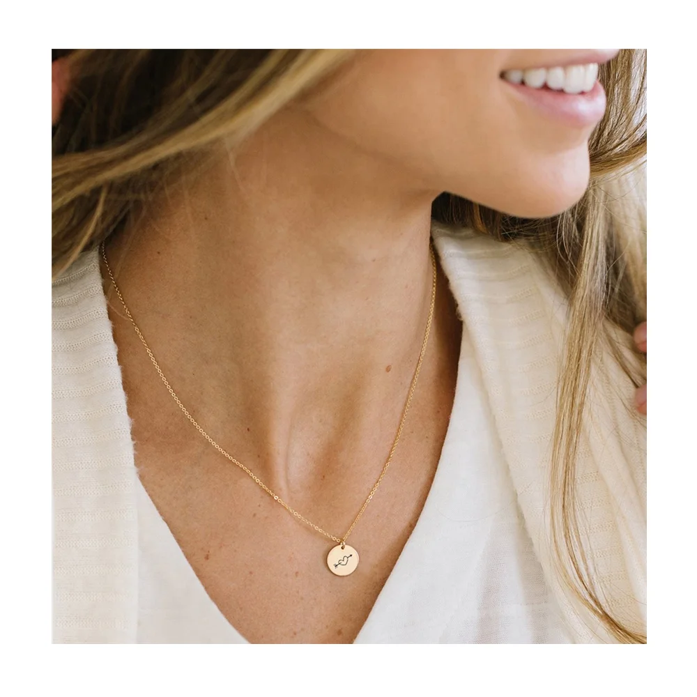 

Hot Cheap Waterproof Women Accessories Necklaces Stainless Steel Gold Plated Custom Heart Necklace Pendant Logo