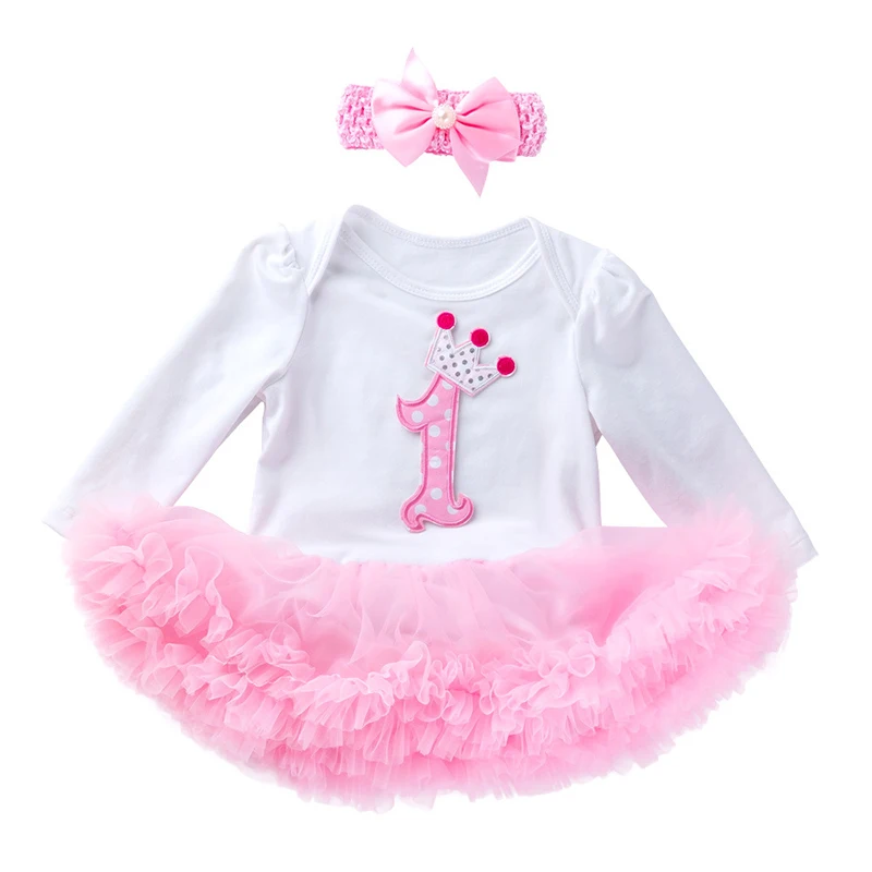 

New arrival long sleeve birthday party dress for baby girls, As picture showed