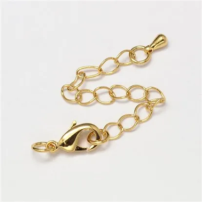 

Pandahall Rack Plating and Vacuum Plating Brass Chain Extender, Golden