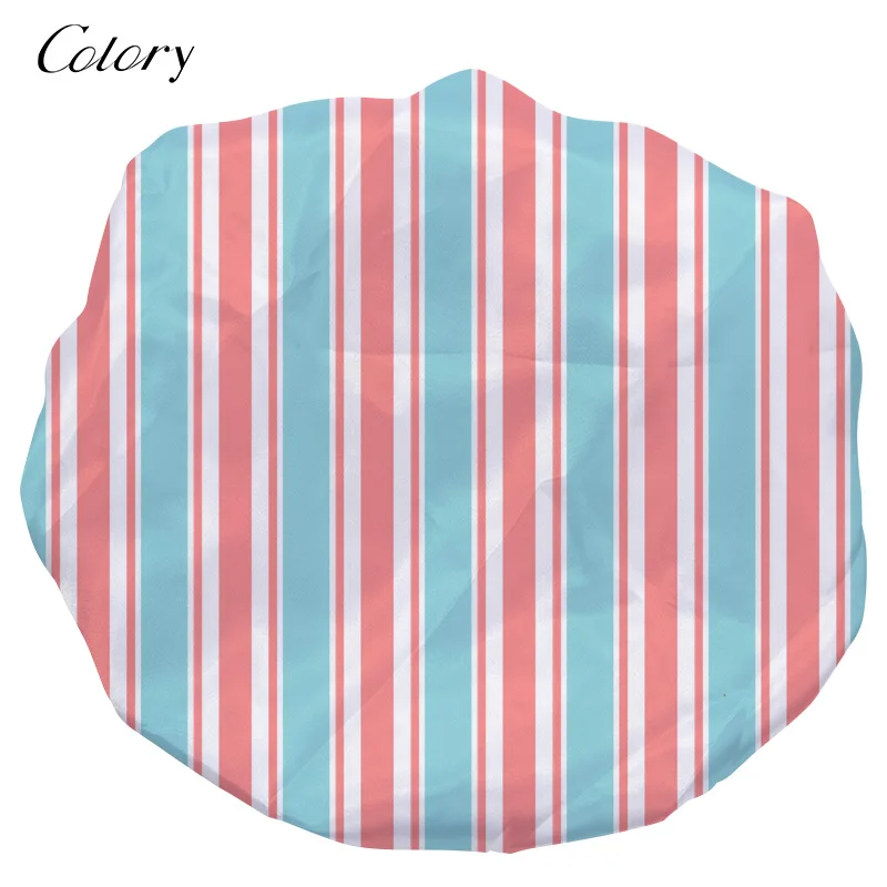 

Colory African Bonnett Long Hair Balck Shower Cap, Customized color