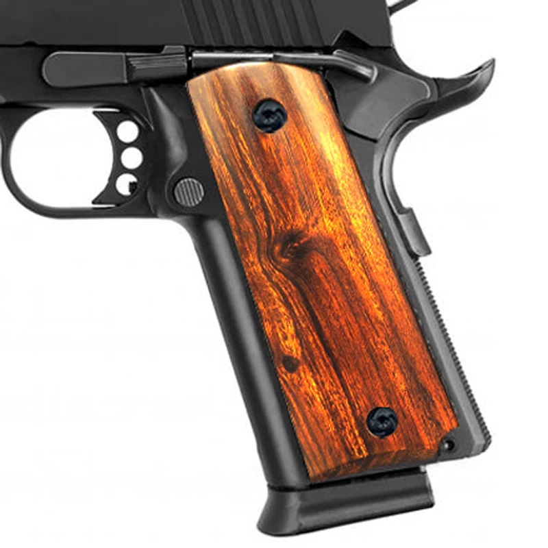 

1911 Gun Grips Accessories Full Size Desert Ironwood pistol Hand Grip for pistol parts 1911 Models with Standard cut