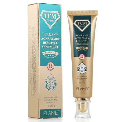 

ELAIMEI Acne Scar Removal Cream Pimples Stretch Marks Face Gel Remove Acne Smoothing Whitening Moisturizing Body Skin Care K1, As photo