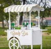 2019 Most Popular Customized Wooden Flower Dessert cart, Candy Cart For Wedding Decoration