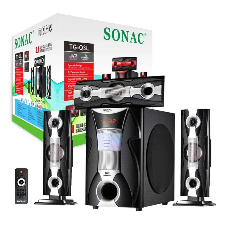 

SONAC TGQ3L 3.1 Multimedia Speaker digital speaker System Home Theater Speake stereo cabinet Computer speaker