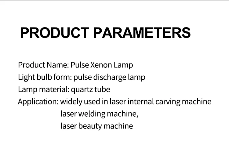 Laser flash  ipl  xenon lamp for beauty machine