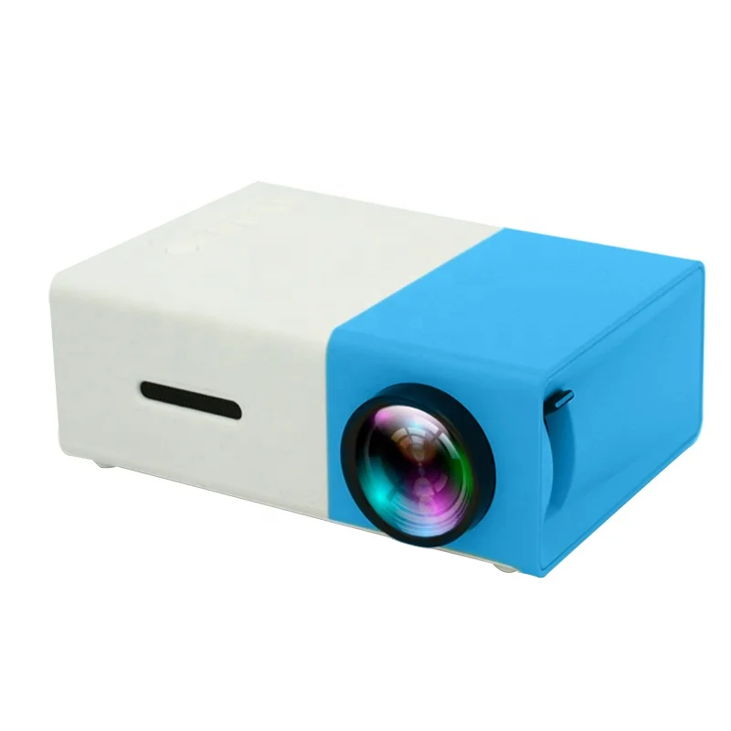 

Yellow PC Projector Small LCD Proyector 30000 Hours Life Time Buy1080p Mini Pocket Projector 3D 4K for home, 16.7m