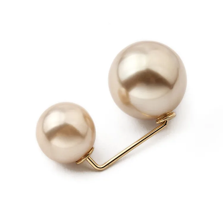 

Fashion Pearl Brooch Pearl Brooch Pins Safety Pins Sweater Shawl Clips Jewelry Women's Brooches Pins, As the picturs