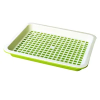 

Garden indoor seedling growing tray for home plastic hydroponic seedling tray flat bean sprouts seedling tray