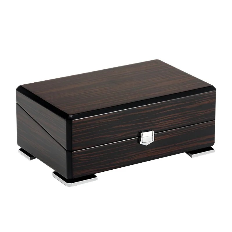 

Exquisite luxury packaging display piano lacquer storage gift wooden watch box in stock