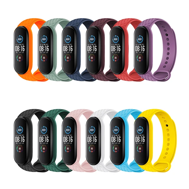 

Cheap Price TPU Watch Bracelet Mi Band Straps for M4, M5, Various colors