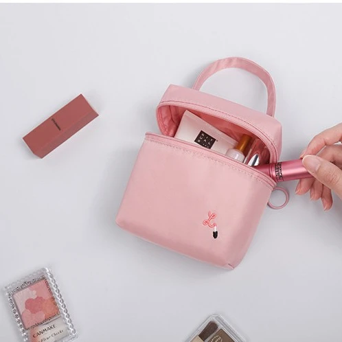 

Korea stylewaterproof nylon travel embroidered lipstick bag