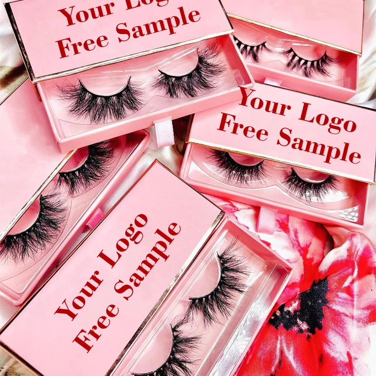 

Luxury Wholesale lash Strip 3D thin band faux mink eyelashes vegan vendor