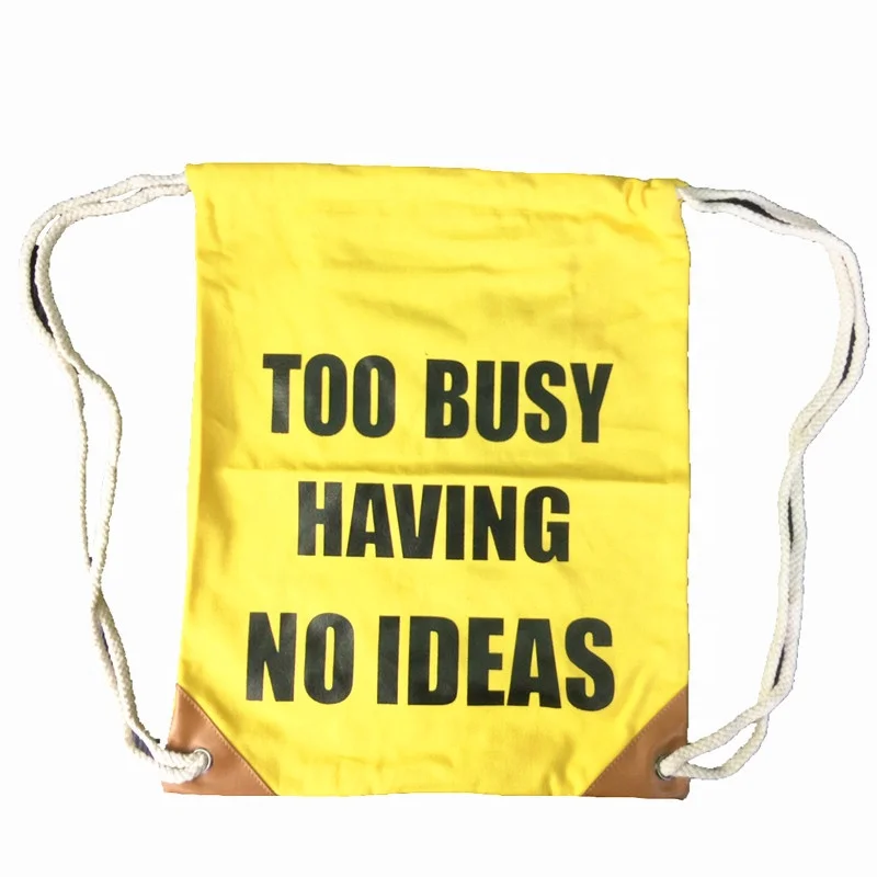 

Travel Handy Recycled Vintage Custom Drawstring Backpack For Women