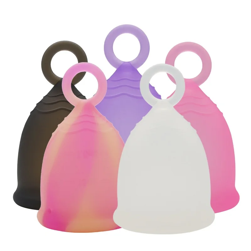 

ISO 13485 medical grade silicone menstrual cup lady copa menstrual, Multi colors