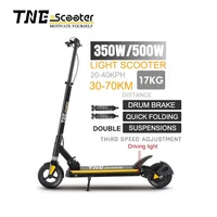 

2020 New Arrival OEM 8inch light weight TNE Venus 350w/500w/ 36v/48v portable adult folding electric scooters