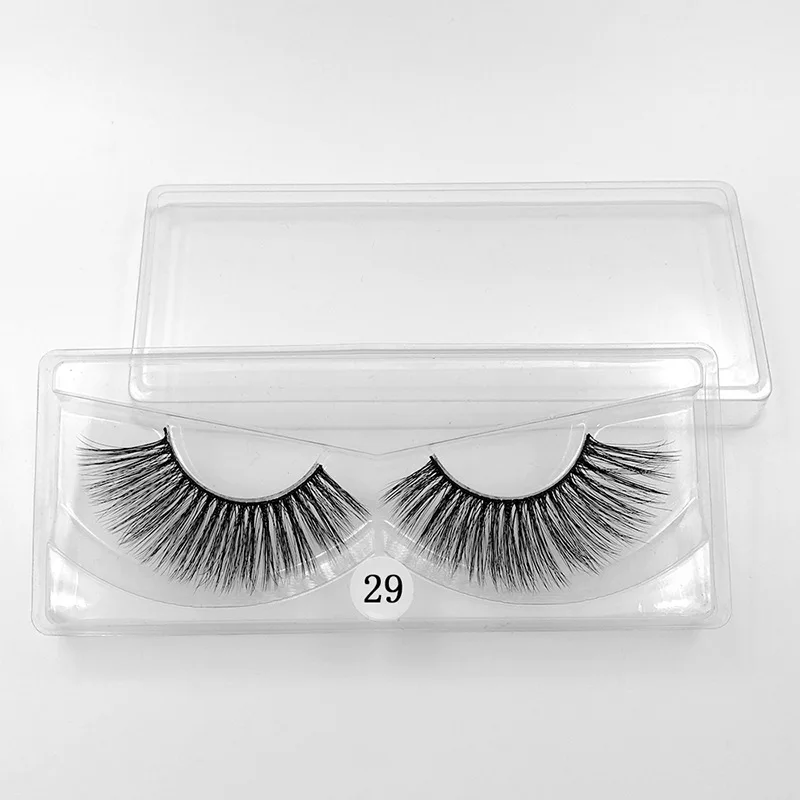 

wholesale 3D Mink Silk False Lashes Packaging Vendor Full Strip 3D Faux Mink Extension Lashes Boxes Custom Logo, Natural black