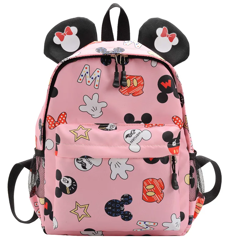 

Lovely Casual Backpack Water Resistant Nylon Book School Bags for Girls Lightweight Waterproof Backpack for kids, Cyan white pink grey