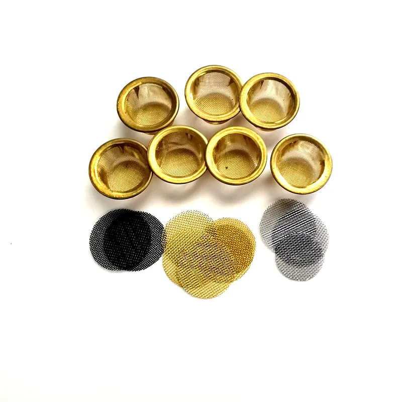 

Smoking pipe metal ball stainless steel filter screen crystal pipe filter mesh smoking weed tobacco accessories