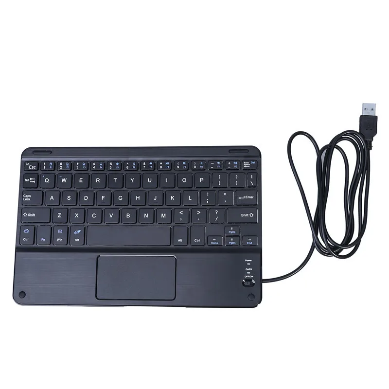 

9 inch portable wired mini keyboard with touchpad Support Multiple Devices Connection with Tablet