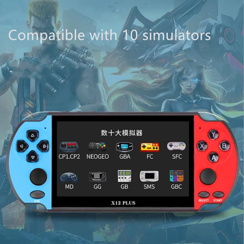 New Arrival X12 Plus Portable Handheld Video Game Console 16gb 64bit 7 ...