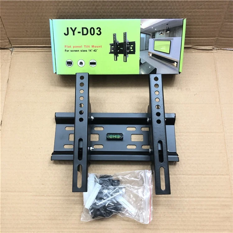 

China Manufacturer Universal 14-42 Inch Tilt Flat Wall Bracket TV Wall Mount, Black
