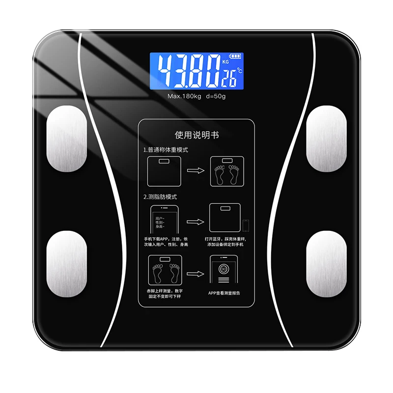 

Vivanstar HA6501 High Accurate Digital Weight Machine 180KG Electronic Wifi Smart Body Fat Weighing Scales