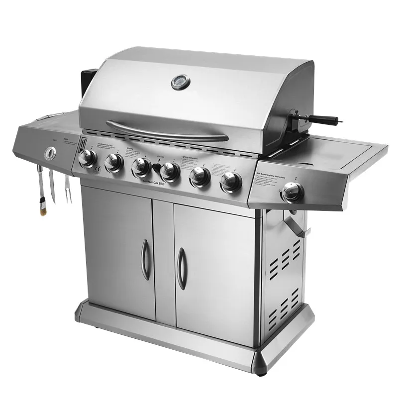 

Commercial stainless steel party use gas smokeless bbq grill