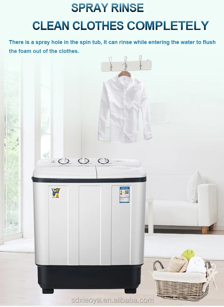 10kg super low price transparent cover  twin tub washing machine