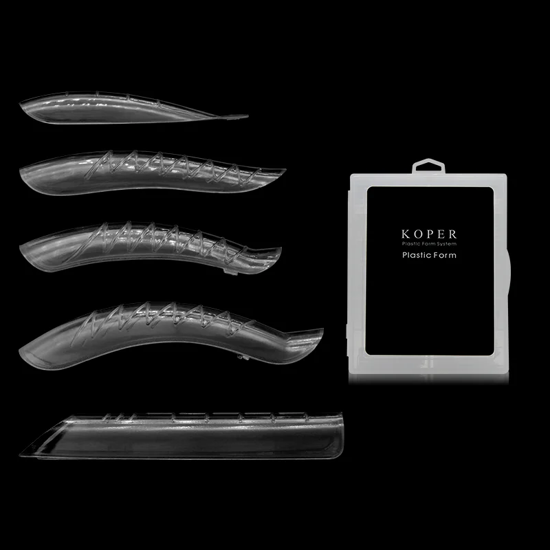 

Hot sale designs different size beauty salon mold for nails fashionable nail mold extension nail tips, Clear