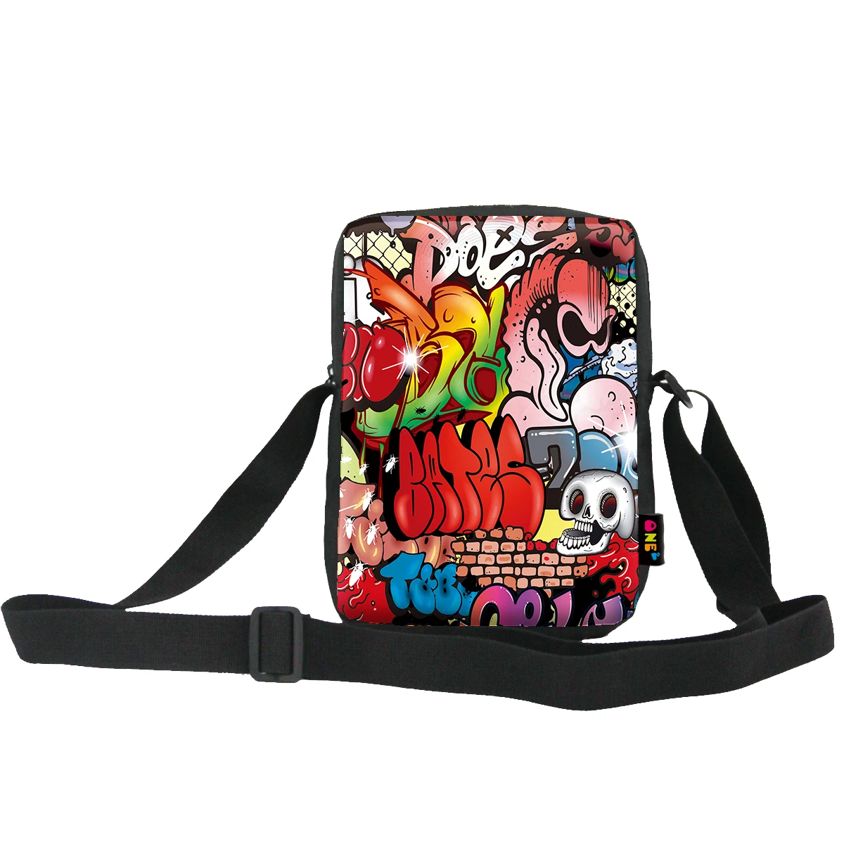 

Single shoulder bag custom skull design printing shoulder sling bag best price good quality wholesale, Customized