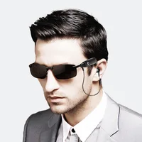 

2020 New Arrivals Rimless UV400 Wireless MP3 Bluetooth Cycling Men Women Sunglasses