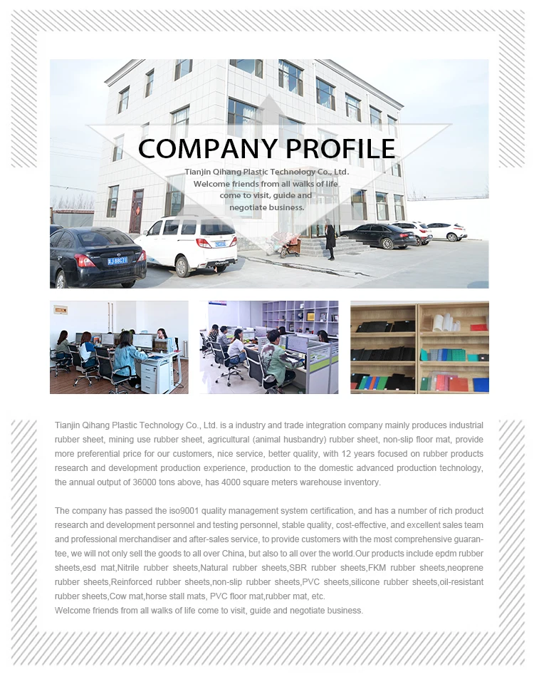 Industrial Sheet Driveway Mats Floor Rubber Manufacturer