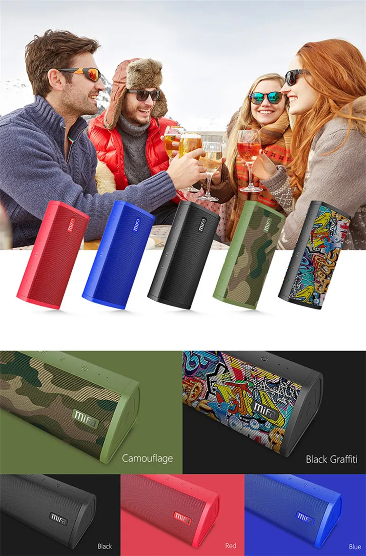 MIFA A10 wireless 10W Portable Outdoor Column Wireless Hifi Soundbar T&G Speaker with USB and TF Card - ANKUX.COM