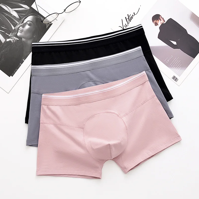 

customized waistband mens inner wear underwear cotton boxer briefs, See details