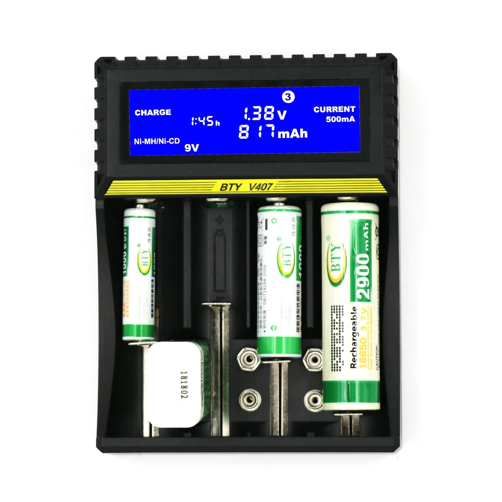 Lonten Lii-100 Lii-202 Lii-402 1.2V 3.7V 3.2V 3.85V AA /AAA 18650 18350 26650 10440 18350 NiMH lithium battery smart charger