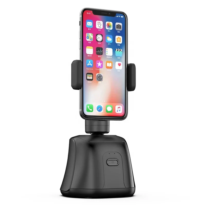 

2021 Auto Face Track Object Tracking Tripod Phone Holder Smart 360 Rotation Gimbal