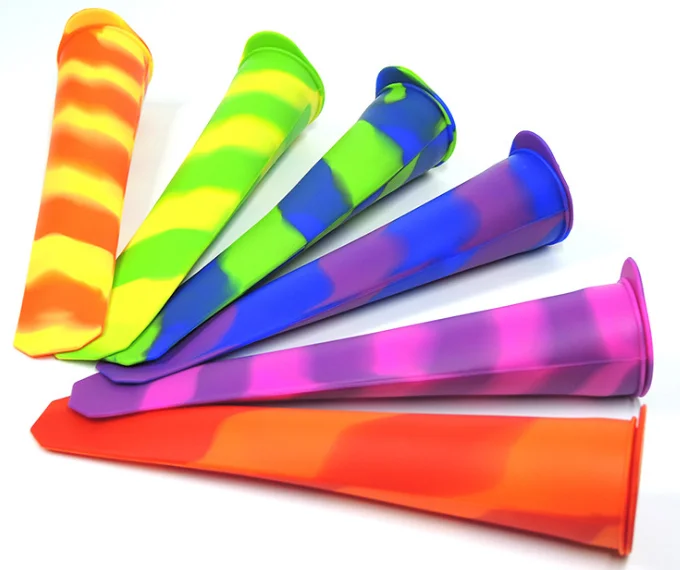 

Silicone mixed color unconnected factory direct sales, spot ice cream mold Amazon hot sale, Customized color