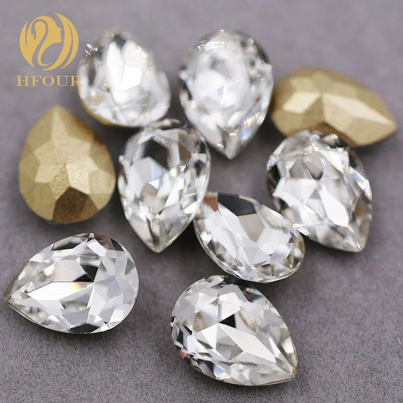 

Factory Price clear Glass Rhinestones For Shoes