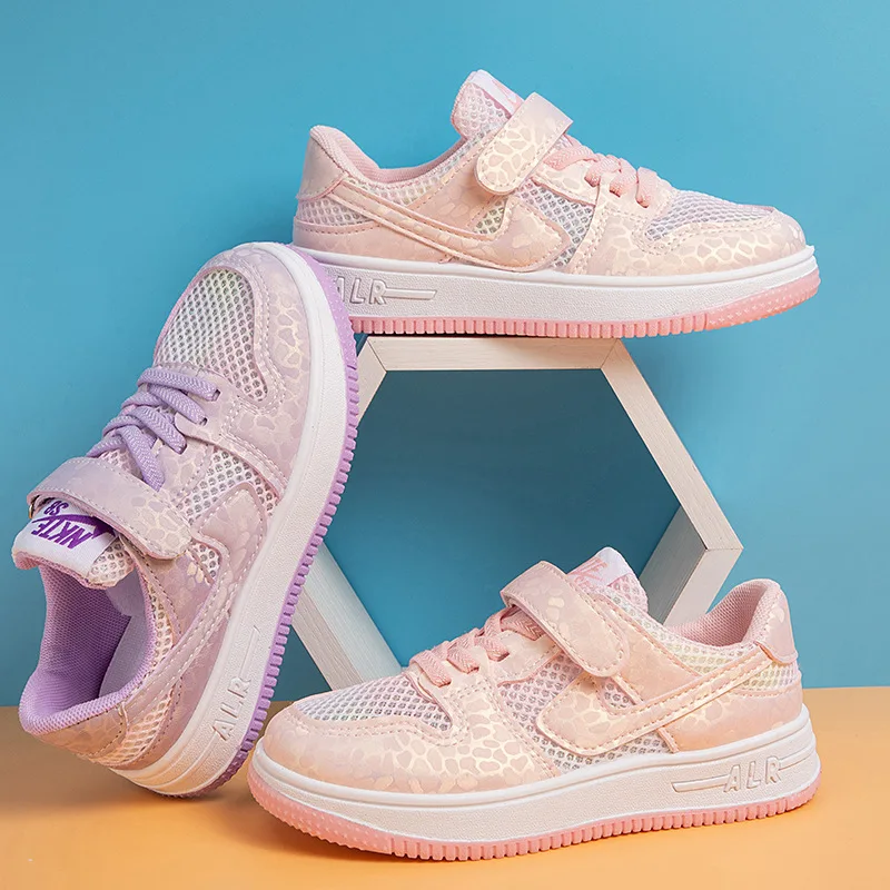 

Kids's Mesh Breathable Casual Sports Shoes Spring Summer Solid Soft Bottom Ankle Low Girls' Students' Versatile Single